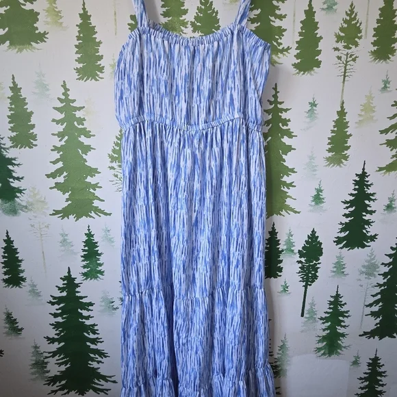 INC Printed Tiered Tie-Waist Maxi Dres - Picture 2 of 9